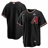 Men's Arizona Diamondbacks Blank Black 2023 World Series Cool Base Stitched Jersey Dzhi,baseball caps,new era cap wholesale,wholesale hats